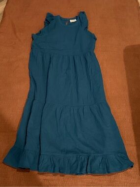 Universal Thread Women’s Sleeveless Dark Teal Maxi dress Size L